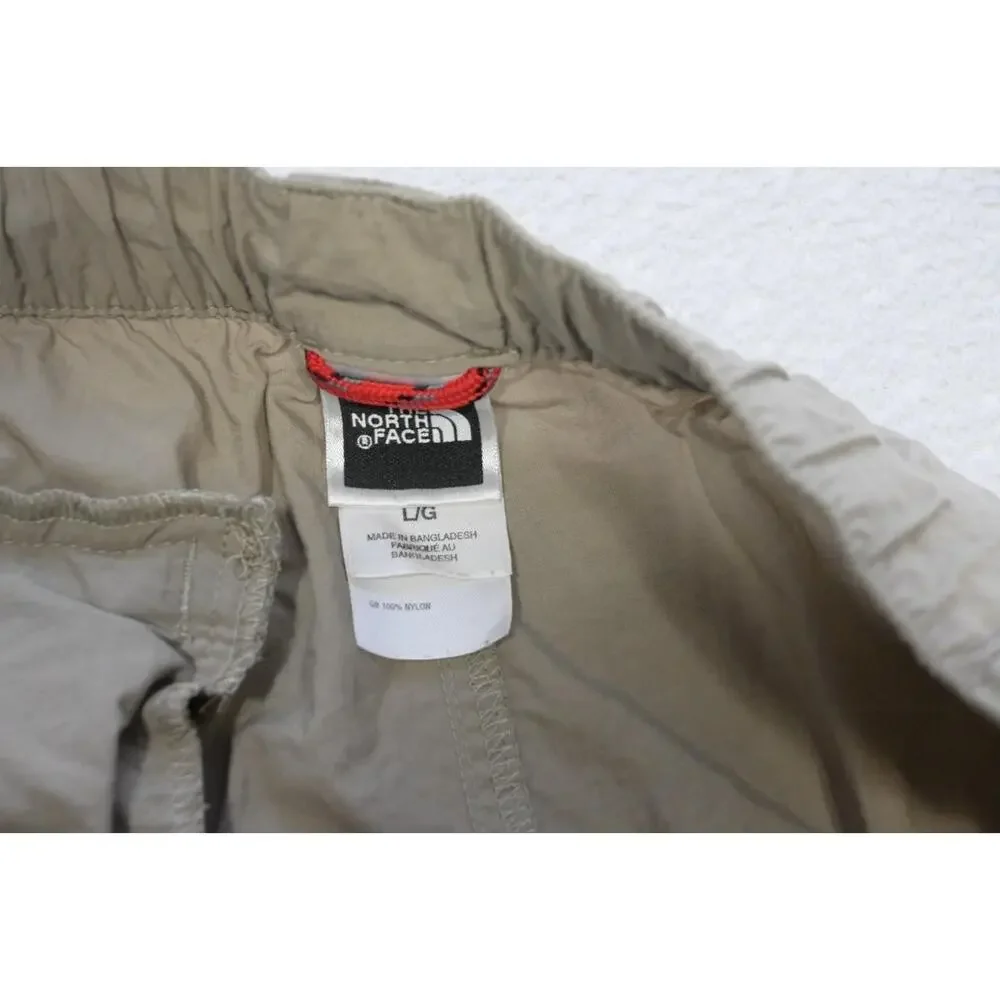 The North Face Nylon‎ Cargo Shorts Fishing Hiking Trekking Beige Mens Sz Large